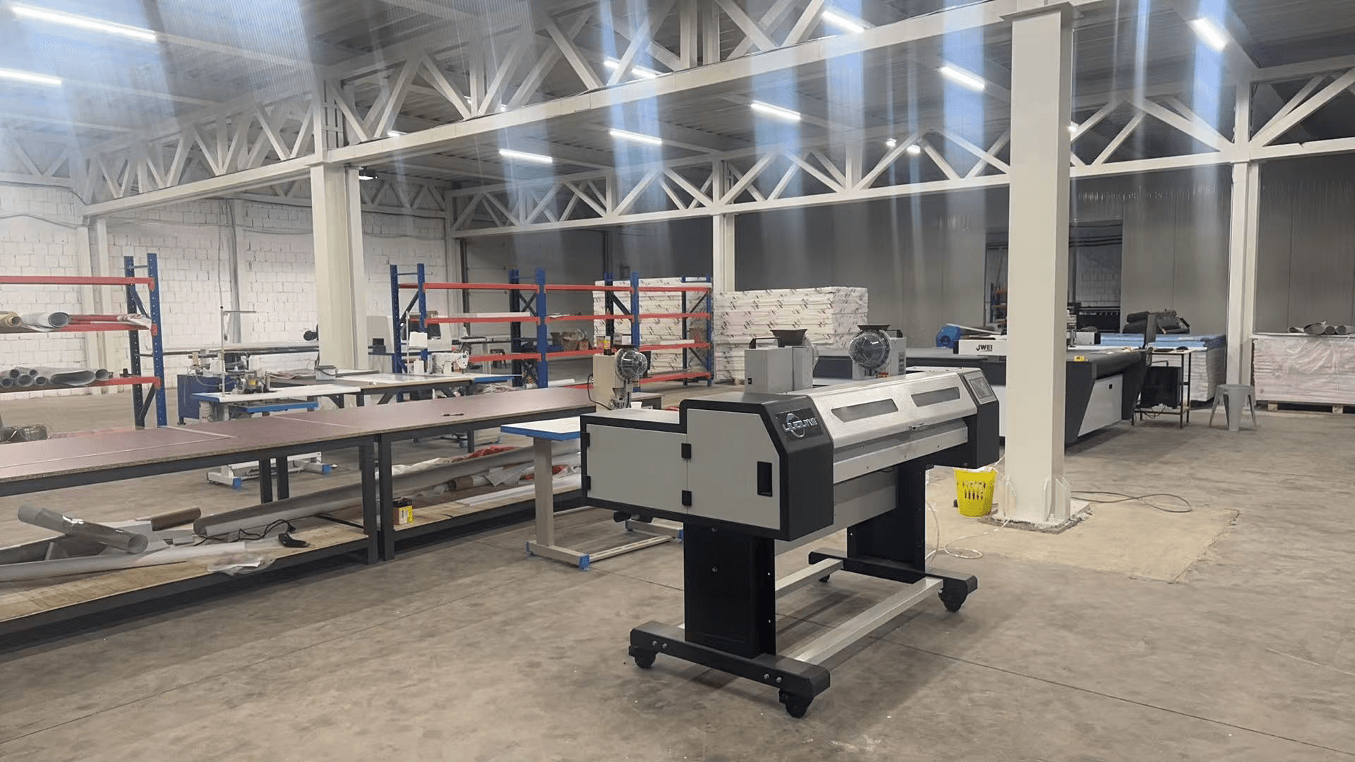 Workshop floor and finishing area